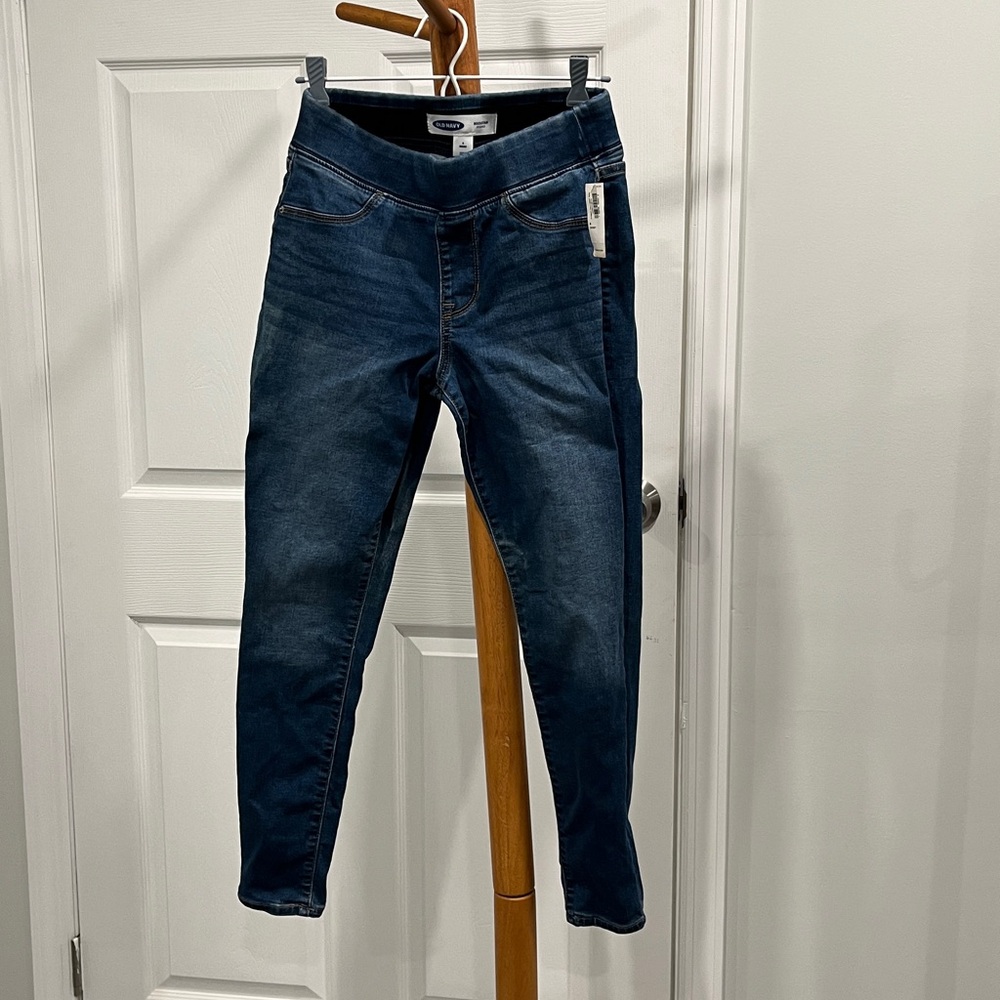 New Old Navy Blue Jeggings Size 4 short